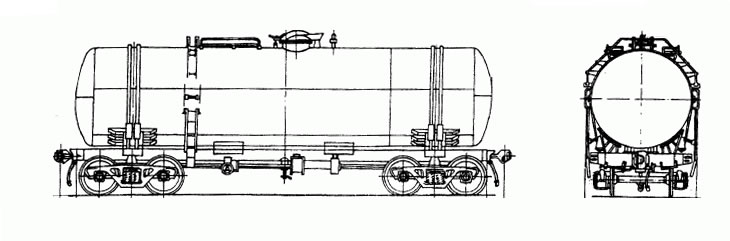 Вагон цистерна чертеж